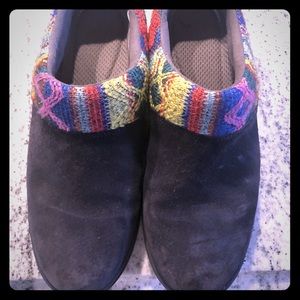 Dansko blue clogs